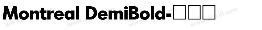 Montreal DemiBold字体转换